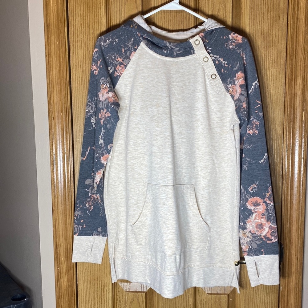 Floral Sleeve Women's Hoodie